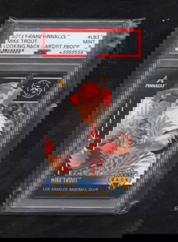 2013 Panini Pinnacle Looking Back #LB3 Mike Trout Artist Proof PSA 9 MINT