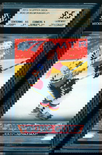 2013-14 Upper Deck #242 Sean Monahan YG BGS 9.5 Gem-Mint
