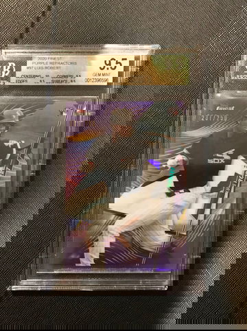 2020 Topps Finest Luis Robert Purple Refractor Rookie #97 BGS 9.5 Gem Mint RC