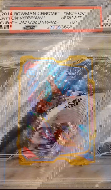 2014 Bowman Chrome Clayton Kershaw D/C Mini #/50