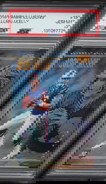 2018 Panini Illusions Jim Kelly & Josh Allen ROOKIE #19 PSA 10 GEM MINT