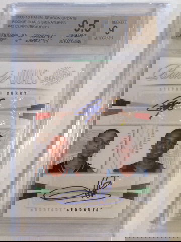 2009-10 panini season update rookie dual signatures #42 Stephen Curry RC Auto 17/49. Only True Gem in existence!!!