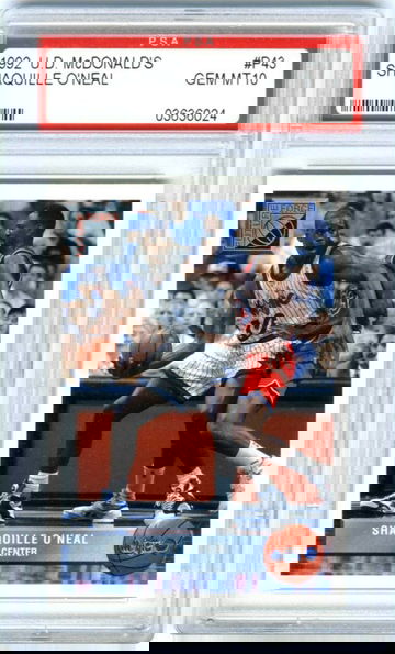 Shaquille O'Neal 1992 Upper Deck McDonald's PSA 10 Rookie #P43