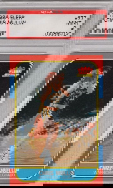 1986 Fleer Chris Mullin PSA 9
