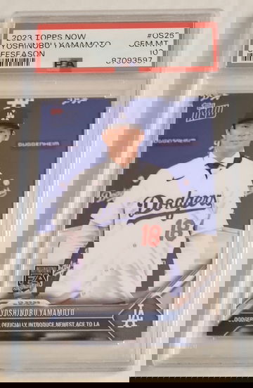 2023Topps Now Yoshinobu Yamamoto PSA 10