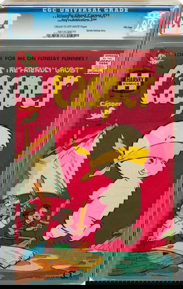 FRIENDLY GHOST CASPER #21, CGC 9.4 NM -- FILE COPY 