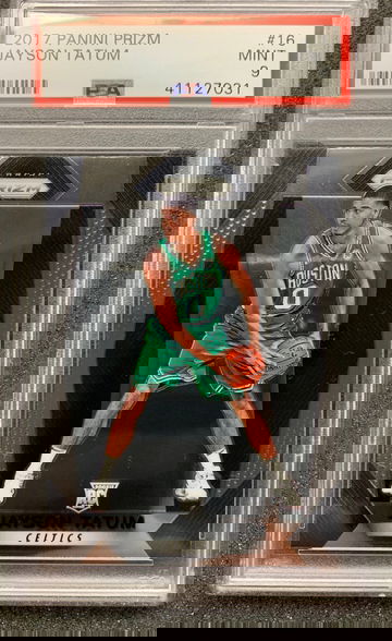 JAYSON TATUM PRIZM ROOKIE PSA 9 MINT