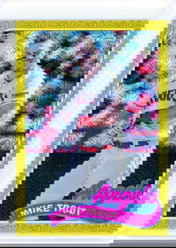 2024 Topps Silver pack 1989 Chrome Promo #2T89C-100 Mike Trout Gold Refractor!