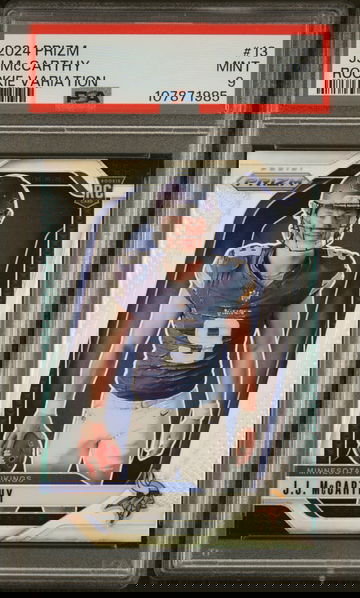 2024 Panini Prizm Rookie Variation JJ McCarthy #13 RC PSA 9
