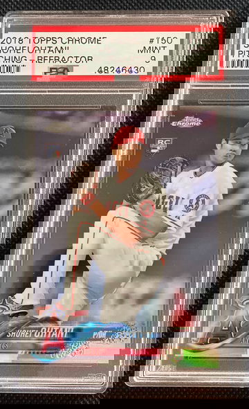 2018 Topps Chrome SHOEHI OHTANI #150 Refractor RC Rookie Card Angels PSA 9 MINT!