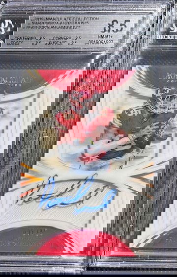 2018 Panini Immaculate Collection /25 SSP Patrick Mahomes Shadowbox BGS 8.5 ON CARD AUTO