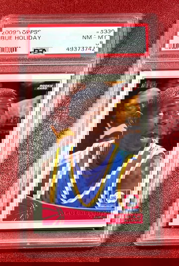 2009 Topps Jrue Holiday #330 RC Rookie Card PSA 8