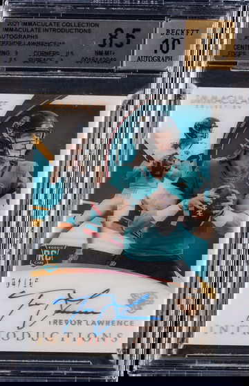 Trevor Lawrence Auto 2021 Immaculate Collection Immaculate Introductions #1 BGS 9.5 10