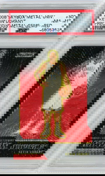 2008 Metal Universe Precious Metal Gems PMG Red Kevin Durant /50 PSA 8