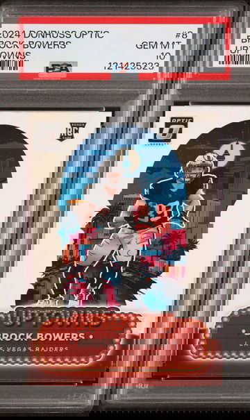 2024 Donruss Optic Uptowns Brock Bowers #8 PSA 10