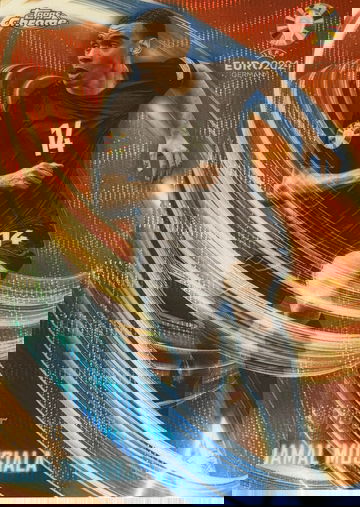 Jamal Musiala 2024 Topps Chrome UEFA Euro Neon Nations Blue Wave /75 #NN-4