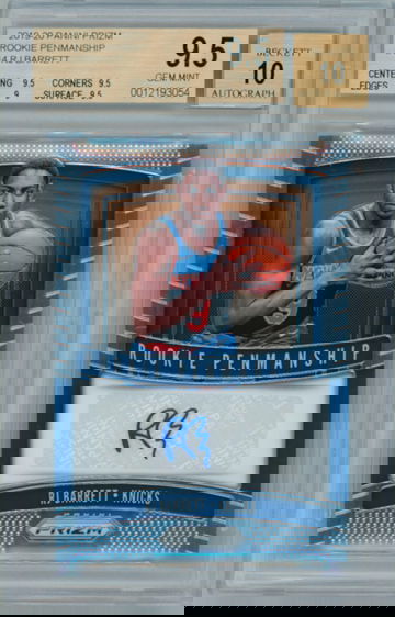 RJ Barrett 2019-20 Prizm Rookie Penmanship