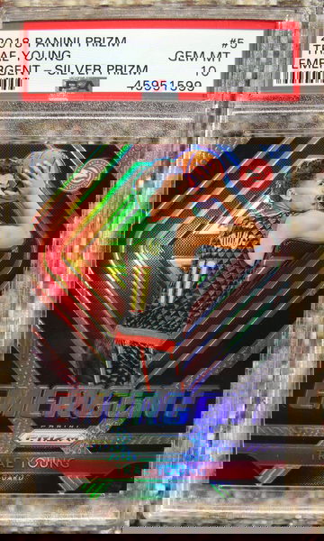 Trae Young 2018 Prizm Emergent #5 Silver Prizm PSA 10