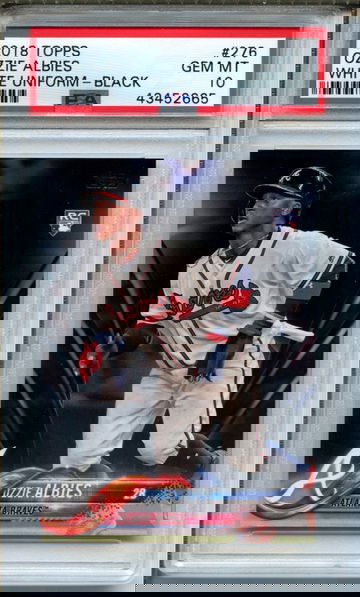 2018 Topps Update Ozzie Albies Black RC Parallel /67 #276 PSA Gem Mint 10