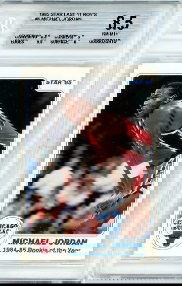 Michael Jordan 1985 Star Last 11 ROYs BGS 8.5