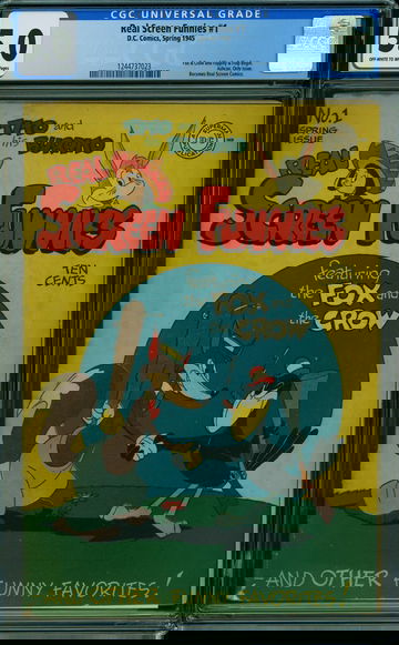 REAL SCREEN FUNNIES #1, CGC 5.0 VGF