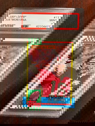 1990 Topps Joe Montana PSA 9