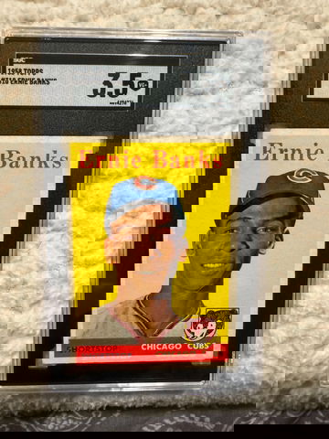 1958 TOPPS #310 ERNIE BANKS SGC 3.5