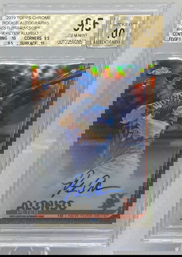 Pete Alonso Gold Refractor Auto 22/50 BGS True Gem ++