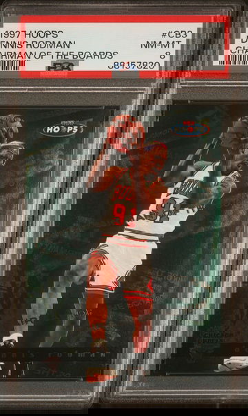 1997 Hoops Dennis Rodman Chairman of the Boards PSA 8