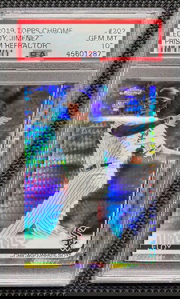 2019 Topps Chrome Eloy Jimenez Prism Refractor #202 PSA 10 RC ROOKIE