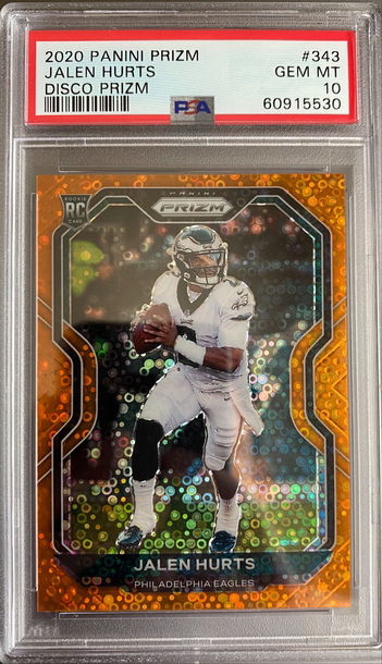2020 Jalen Hurts Disco Prizm #343 PSA 10 (Below Ebay Comp!)