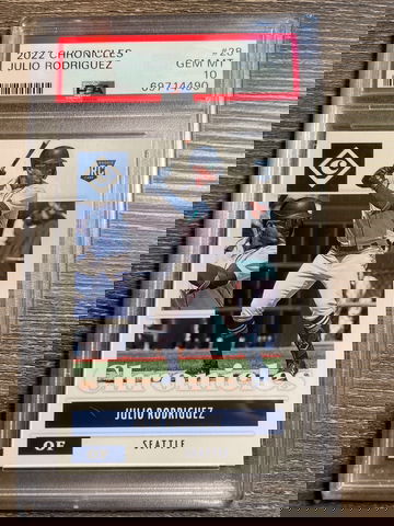 Julio Rodriguez 2022 Chronicles rookie card PSA 10 