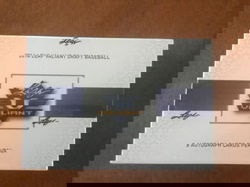 2014 Leaf Valiant Draft Baseball hobby box