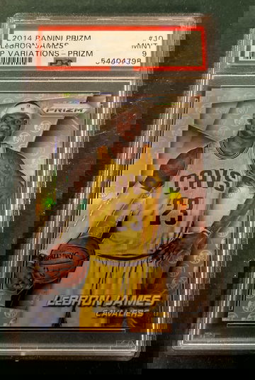 2014 Panini Silver Prizm #10 LeBron James Cavaliers SP Variations PSA 9 MINT
