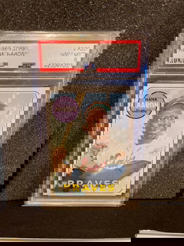 1969 hank Aaron psa 8