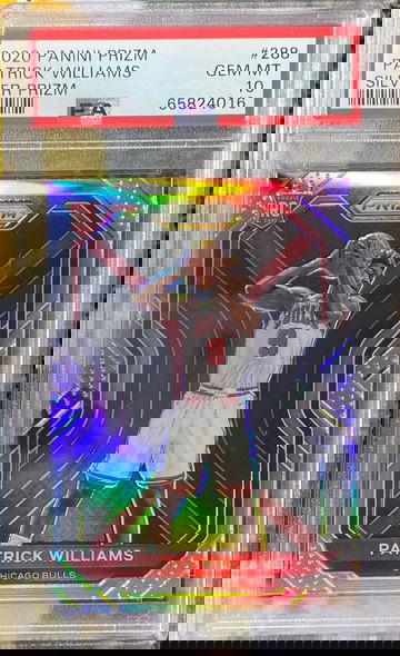 2020 Panini Prizm Patrick Williams Silver Prizm PSA 10 #288 Rookie RC Bulls Gem Mint Low Pop