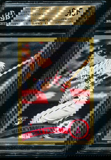 2011 Mike Trout Topps Update Gold BGS 9.5