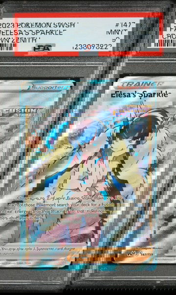 2023 Pokemon Sword and Shield Crown Zenith Elesa's Sparkle #147 PSA 9