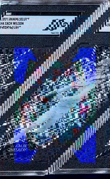 2021 SP /149 ZACH WILSON Panini Select PREMIER LEVEL BLUE PRIZM SGC 10 Rookie RC #144