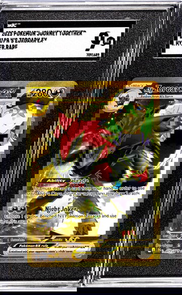 2025 Pokemon Journey Together #189 N's Zoroark Ex Hyper Rare SGC 9