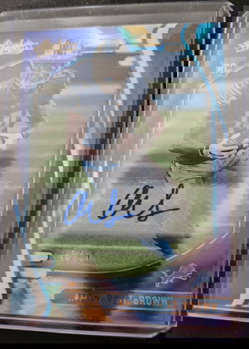 2021 Absolute Amon-Ra St. Brown Spectrum Blue /50 auto