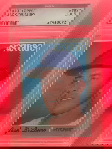 Jack DiLauro 1970 Topps 382 PSA 5 EX Houston Astros 