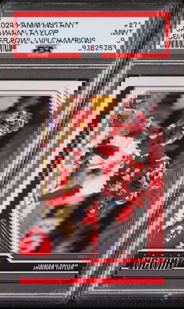 Jawaan Taylor 2023 Panini NFL Superbowl Champions #21 Card PSA 9 Mint