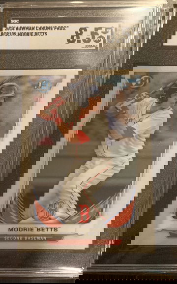 2014 1st bowman crome mookie betts sgc 8.5