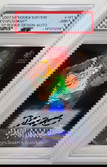 2007-08 SP Rookie Edition Kevin Durant RC #151 - PSA 9 MINT AUTO Rookie