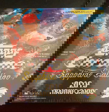 2019 topps chrome sapphire edition box