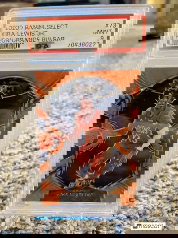 Kira Lewis Jr. 2020 Panini Select Neon Orange Pulsar Concourse /13 Rookie PSA 9