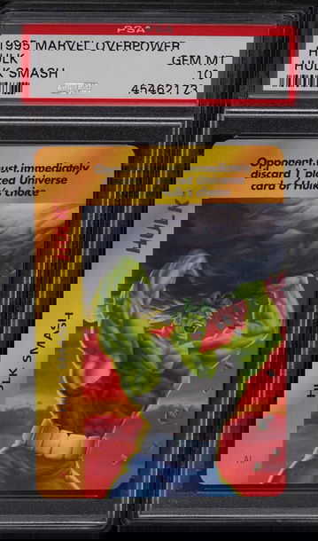 1995 MARVEL OVERPOWER HULK SMASH HULK PSA 10 