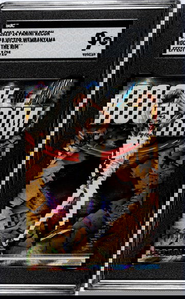 2023-24 Panini Recon Rock The Rim Effect Victor Wembanyama #18 RC /25 SGC 9