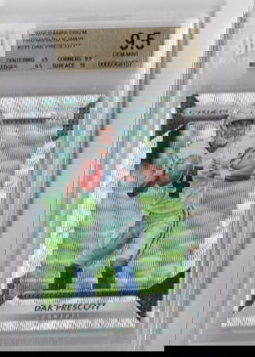 2016 Dak Prescott Panini /149 Blue Wave Prizm #231 BGS 9.5 GEM MINT Rookie Card RC Dallas Cowboys